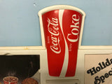 VINTAGE COCA-COLA DINER DISPLAY HOLIDAY SPECIAL NEW W/PAPER HANG WALL NICE DRINK