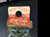 VINTAGE 1950'S/60'S COCA-COLA PREMIUM BOTTLE NECK BAG 6 MARBLES BIG AGGIES SHOOT