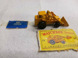 Vintage Mint Lesney Matchbox Toy Car Box #24 Hydraulic Excavator High Lift Equip