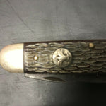 VINTAGE ULSTER BOY SCOUT POCKET KNIFE 4 BLADE 3 5/8" NO SHACKLE NICE HIKE CAMP