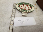 AAA License Plate Topper Vintage Auto Truck Motorcycl Indian Harley Hot Rat Rod