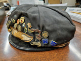 VINTAGE RIDING CAPTAINS CAP HAT HARLEY KNUCKLEHEAD PANEHAD AMA