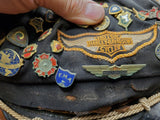 VINTAGE RIDING CAPTAINS CAP HAT HARLEY KNUCKLEHEAD PANEHAD AMA