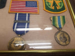 Bosnia medals Service Expeditionary ARMY SFOR Patch Miltary Framed Military Poli
