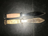 VINTAGE THROWING KNIVES 1 COLONIAL 1 UNMARKED KNIFE DAGGER PROVIDENCE RI USA