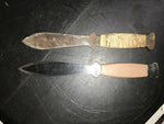 VINTAGE THROWING KNIVES 1 COLONIAL 1 UNMARKED KNIFE DAGGER PROVIDENCE RI USA