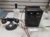 Vintage Telephone Western Generator Phone Antique Unique Bell Unrestored Bussine