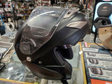 Bilt Modular FF Open Face Flip Up Helmet Full Face Denim Black Med used motorcyc