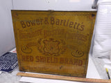 Vintage Bower & Bartlett's Boston tin country store coffee bin Counter Display!