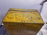 Vintage Bower & Bartlett's Boston tin country store coffee bin Counter Display!