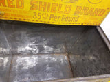 Vintage Bower & Bartlett's Boston tin country store coffee bin Counter Display!