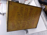 Vintage Bower & Bartlett's Boston tin country store coffee bin Counter Display!