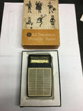 Vintage old retro GE General Electric transistor radio BLACK Model P820A Works