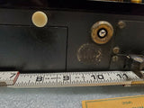 Vtg Analytical Instruments Co Balance scale Wood Brass Beam Glass Antique w keys