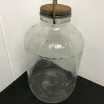 VINTAGE LINIT STARCH 1/2 GALLON GLASS BOTTLE W/BAIL HANDLE & ORIGINAL LID