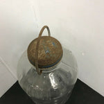 VINTAGE LINIT STARCH 1/2 GALLON GLASS BOTTLE W/BAIL HANDLE & ORIGINAL LID