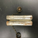 VINTAGE SWEDISH DOUBLE OILER MAUSER N93 M96 SCREW TOPS CHAINS 2 CHAMBER WWII