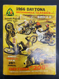 Vtg AMA 1966 Daytona 200 Motorcycle Race Classics Souvenir Program/Magazine Nice