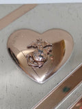 Vtg WW2 Era Sterling Silver US Marines Sweetheart Powder Puff Compact Very Nice!