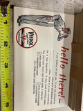 NOS Veedol Motor Oil Gas Service Station Garage Auto Truck Service Card 1950's