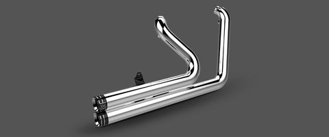 Khrome Werks Dyna Two Step Chrome Drag Style Headers With Billet Tips - Dyna 200