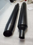 Stock Black Mufflers Harley Bagger Ultra Road Glide king FLHX M8 Milwaukee OEM