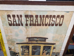 Vtg Framed Stan Galli United Airlines Orig San Francisco Advertising sign 1957
