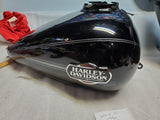 Vivid Black silver pin Harley Ultra Classic Road Glide Gas Tank W Emblems 2008^