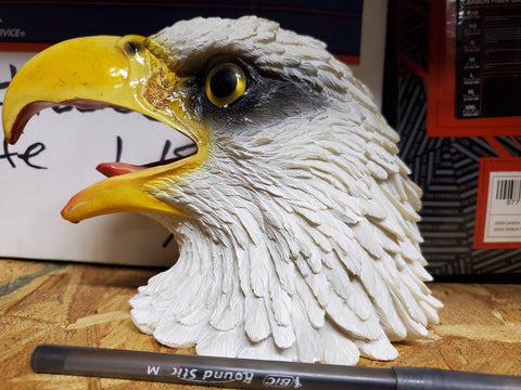 American Bald Eagle Head Bust Sculpture Collectible Resin Art Decoration Detaile