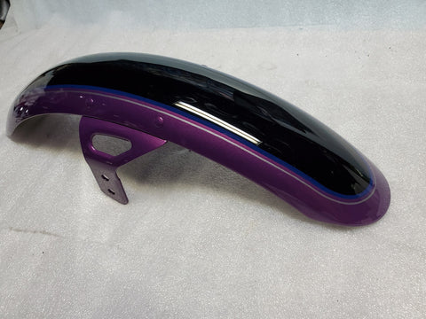 Psychedelic Purple Black Front Fender Harley Dyna Low rider 2011 FXDL OEM New!