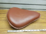 New Brown Leather Solo Seat Harley Custom Chopper Bobber 13" Hardbody Ultima XS