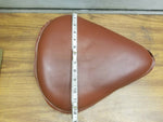 New Brown Leather Solo Seat Harley Custom Chopper Bobber 13" Hardbody Ultima XS