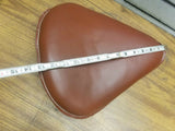 New Brown Leather Solo Seat Harley Custom Chopper Bobber 13" Hardbody Ultima XS