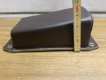 Brown Smooth Solo P Pad Passenger Seat Harley chopper Bobber Motorcycle Old scho