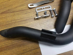 1 3/4" Black LAF L.A.F Drag Pipes Exhaust Harley Softail Touring Dyna Sportster