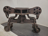 Vintage / antique Leader Cast Iron Hay Trolley Barn Equipment / Tool collectable