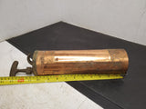 Vintage copper - brass quick aid fire guard turn handle & pump fire extinguisher