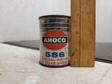 Vintage 4 Oz Container AMOCO 586 Special piston valve stem oil tin Can coin bank
