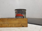 Vintage 4 Oz Container AMOCO 586 Special piston valve stem oil tin Can coin bank