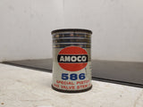 Vintage 4 Oz Container AMOCO 586 Special piston valve stem oil tin Can coin bank