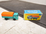 Vintage Matchbox Series no.1 orange green Mercedes Truck with original box toy