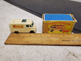 Vintage Matchbox Series no. 62 White TV Service Van with original box toy car