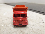 Vintage Matchbox Series no . 17 red orange 8 - wheel tipper w original box toy