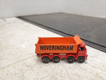 Vintage Matchbox Series no . 17 red orange 8 - wheel tipper w original box toy