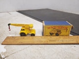 Vintage Matchbox series no. 11 Yellow Jumbo Crane Truck toy w original box hobby
