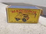 Vintage Matchbox series no. 11 Yellow Jumbo Crane Truck toy w original box hobby