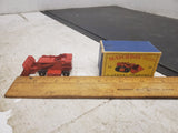 Vintage Matchbox series no. 58 Red Drott Excavator toy with original box hobby