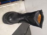 Footwear Intermediate cold wet weather Vibram Safety Toe black boots size 3.5 R?