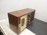 Vintage antique Admiral AM FM stereo - clock wood case model YG551 parts only