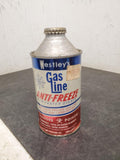 Vintage Westley's gas line anti-freeze 12fluid oz. original new unopened tin can